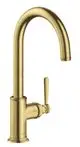 AXOR-HG-AXOR-Montreux-Einhebel-Kuechenmischer-260-mit-Schwenkauslauf-Brushed-Brass-16580950 gallery number 1